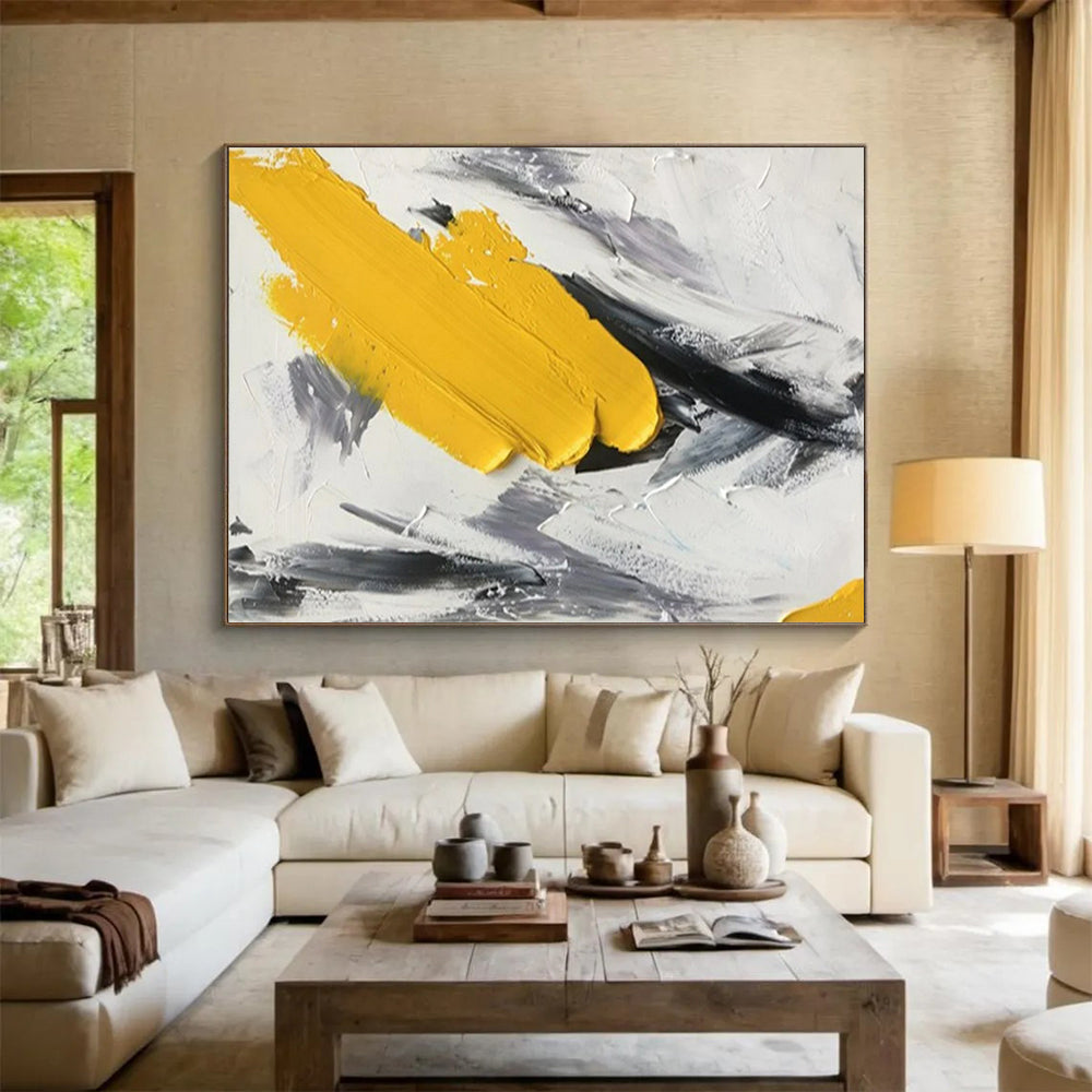“Bold Color Strokes” - Abstract Impasto Painting on Canvas PT1509