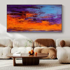 Vivid Color Blend, "Purple Haze" – Abstract Expressionist Painting On Canvas PS1032