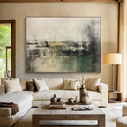 Muted Tones and Subtle Layers - Atmospheric Abstract Painting On Canvas DKS319