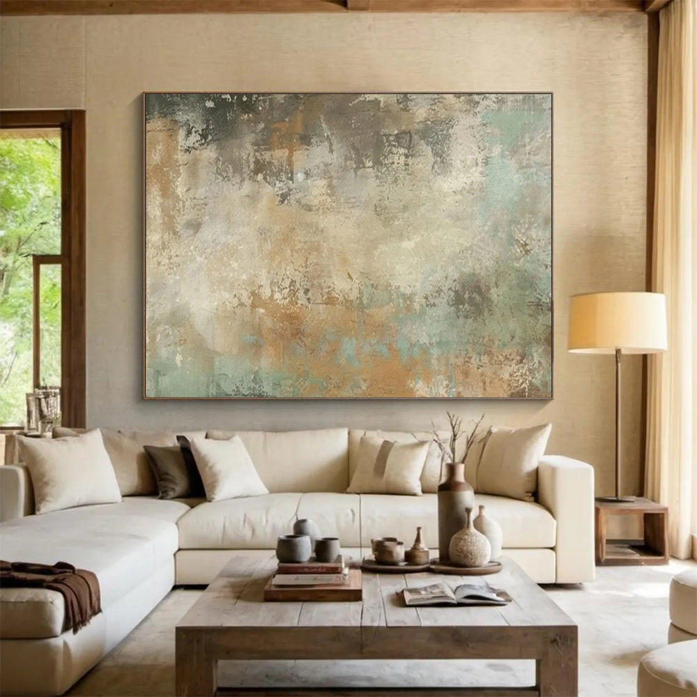 “Earth Tones & Textured Abstraction” - Abstract Expressionist - Painting On Canvas PT1702