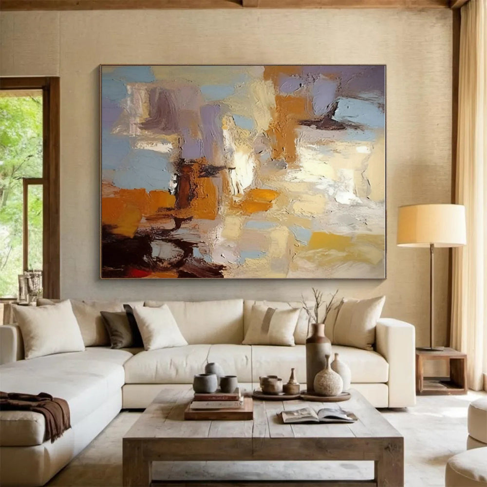 “Pastel Abstract Fusion” - Pastel Multicolor Abstract Painting PS0608