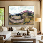 “Colorful Rolling Hills Landscape” - Expressive Landscape Painting On Canvas PT126
