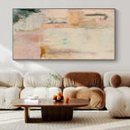 Soft Pink and Beige, "Blush Tones" – Abstract Color - Field Painting On Canvas PS0942