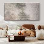 Gray Textured Abstract, "Misty Morning" – Textured Abstract Painting On Canvas PS0959