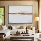 “Earth - Tone Textured Stripes” - Textured Oil Painting on Canvas DKS913