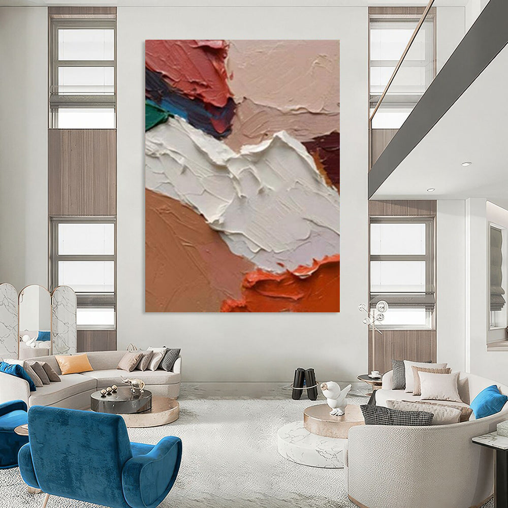 “Textured Color Fusion - Rich Palette & Thick Paint” Painting On Canvas DS263