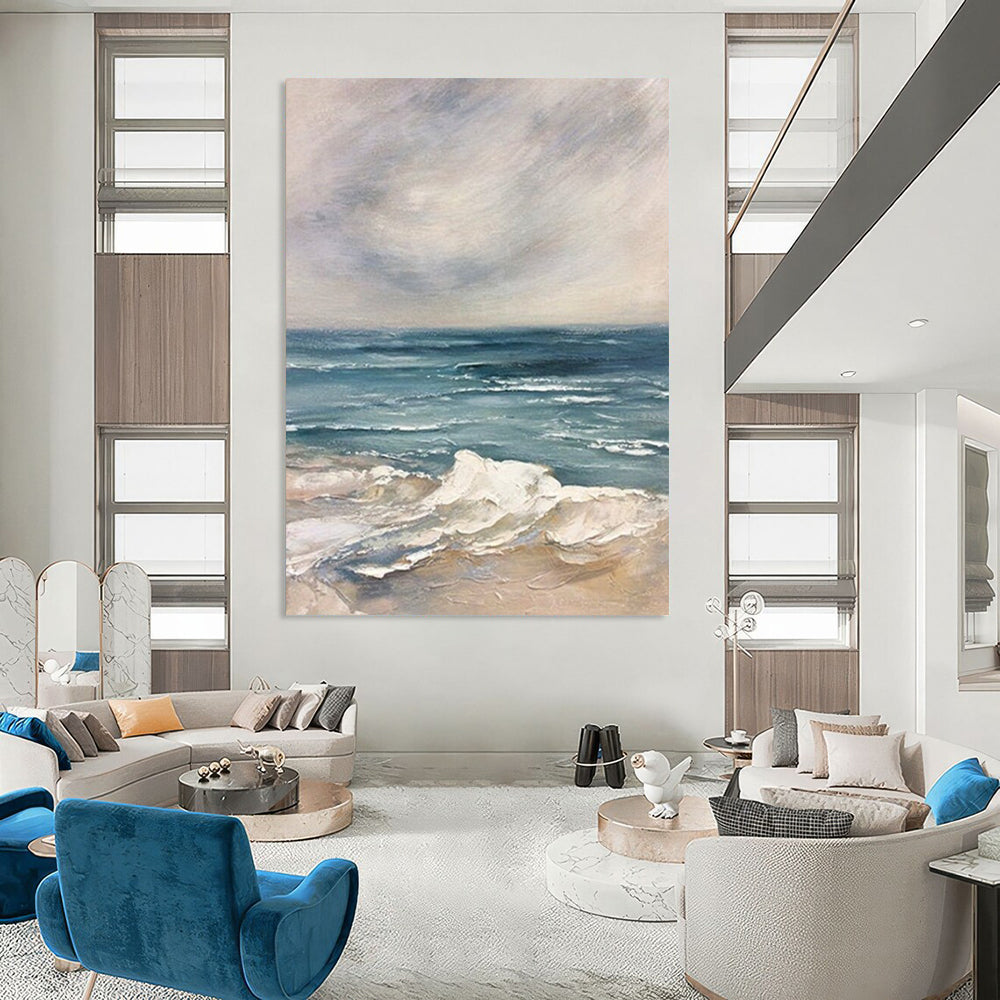 “Calm Sea Impression” - Impressionistic Landscape Painting On Canvas DS048