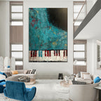“Abstract Piano Keys” - Abstract Expressionist Painting On Canvas PT1998
