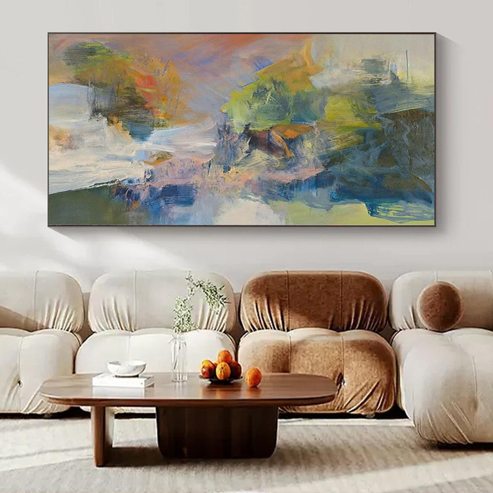 “Colorful Abstract Fusion” - Vibrant Abstract Painting On Canvas PS0173