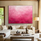 “Pink Gradient Mood” Abstract Painting On Canvas DKS272