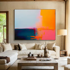 “Vibrant Color Block Fusion” - Abstract Color - Block Painting On Canvas DKS491