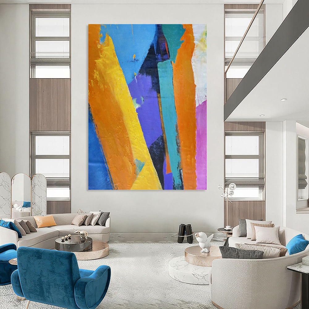 “Color Block Abstract” - Abstract Expressionist Painting On Canvas PT1343