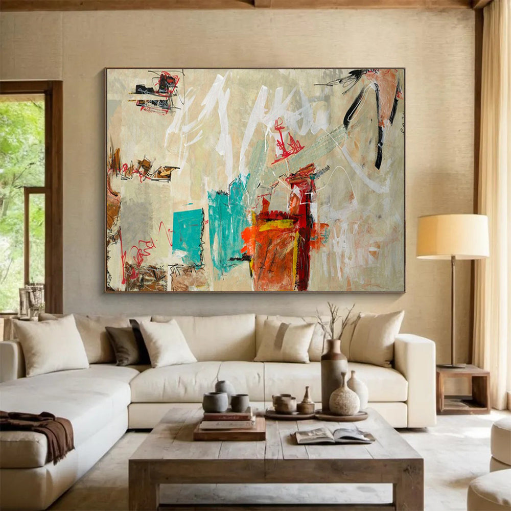 “Minimalist Abstract” - Neutral - Toned Painting On Canvas PT238