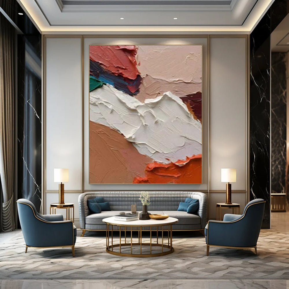 “Textured Color Fusion - Rich Palette & Thick Paint” Painting On Canvas DS263