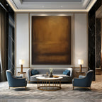 “Warm Brown Gradient” - Subtle Abstract Painting On Canvas DS372