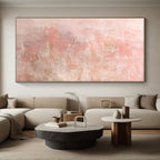 “Blush - Toned Subtle Abstract” - Abstract Minimalist Painting On Canvas PS0016