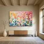 “Colorful Dot - Pattern Abstract” - Vibrant Abstract Painting On Canvas PT161