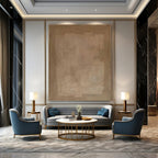 “Neutral Geometric Abstraction” - Minimalist Abstract Painting On Canvas DS334