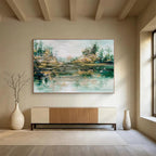 “Neutral - Toned Abstract Horizon” - Subtle - Textures Painting On Canvas PT1532