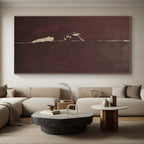 “Minimalist Abstract in Deep Tones” - Mysterious Abstract Painting On Canvas PS0262