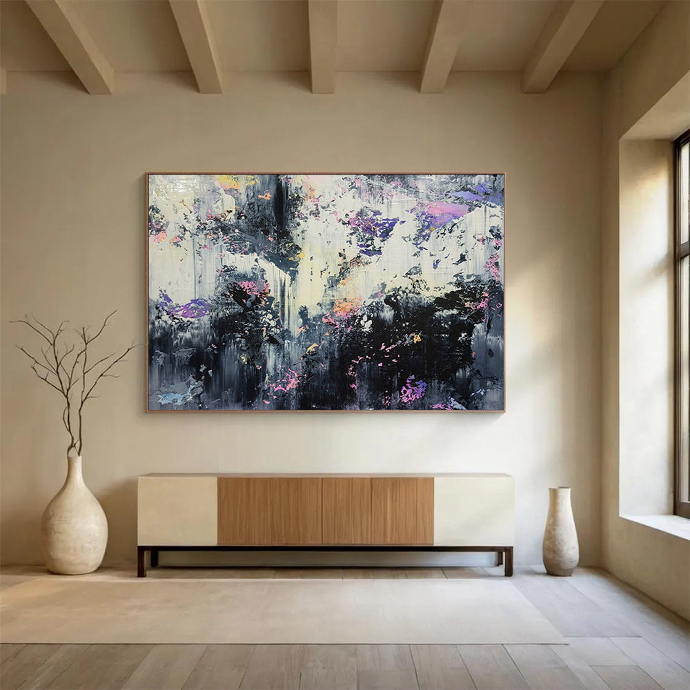 “Colorful Abstract Storm” - Abstract Expressionist - Painting On Canvas PT1752