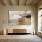 Soft Cloud - Inspired Abstract Painting On Canvas DKS090
