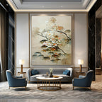 Ethereal Blooms Soft - Hued Floral Watercolor, Painting On Canvas PT2154