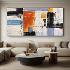 “Vibrant Abstract Composition” - Colorful Abstract Painting On Canvas PS0412