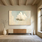 “Fluffy Cloud & Sky Voids” - Minimalist Sky - Painting On Canvas PT1698