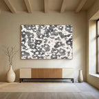 “Monochrome Floral Pattern” - Graphic Print on Canvas PT1491