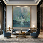 “Colorful Dripping Abstract Scene” - Abstract Expressionist Painting On Canvas PT1199