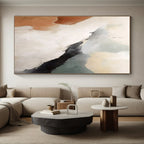 Earthy Tones and Textures, "Desert Whispers" – Abstract Textured Painting On Canvas PS0909