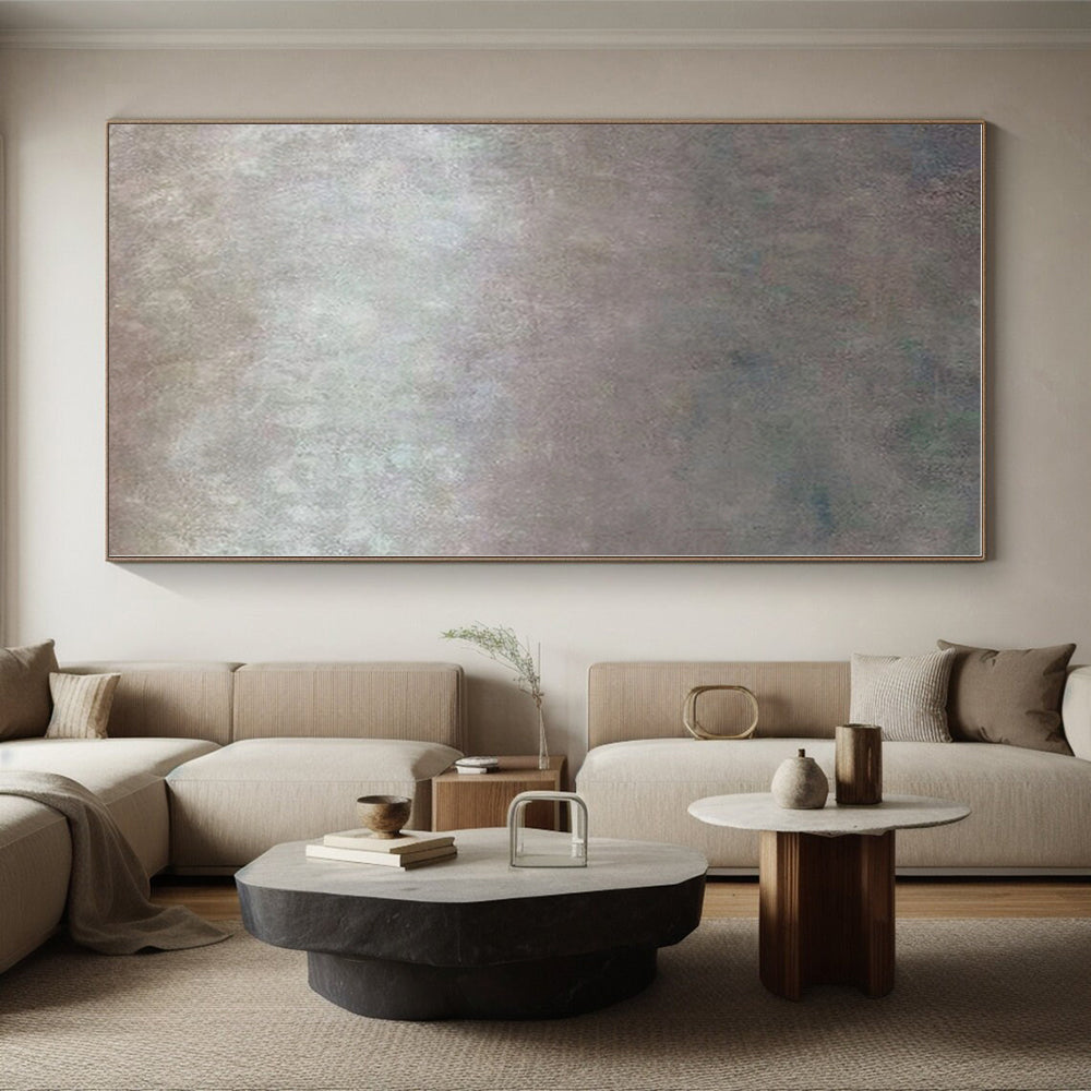“Gradient Gray Abstract” - Gray Abstract Gradient Painting On Canvas PS0562