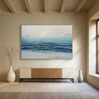 “Shimmering Ocean Waves” - Realistic Seaside Painting On Canvas PT185