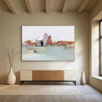 “Soft Venetian Impression” - Impressionistic Cityscape Painting, Suitable for Romantic Bedroom & Elegant Living Room DKS633
