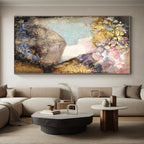 “Figurative Floral Abstract” - Abstract Figurative Painting On Canvas PS0418