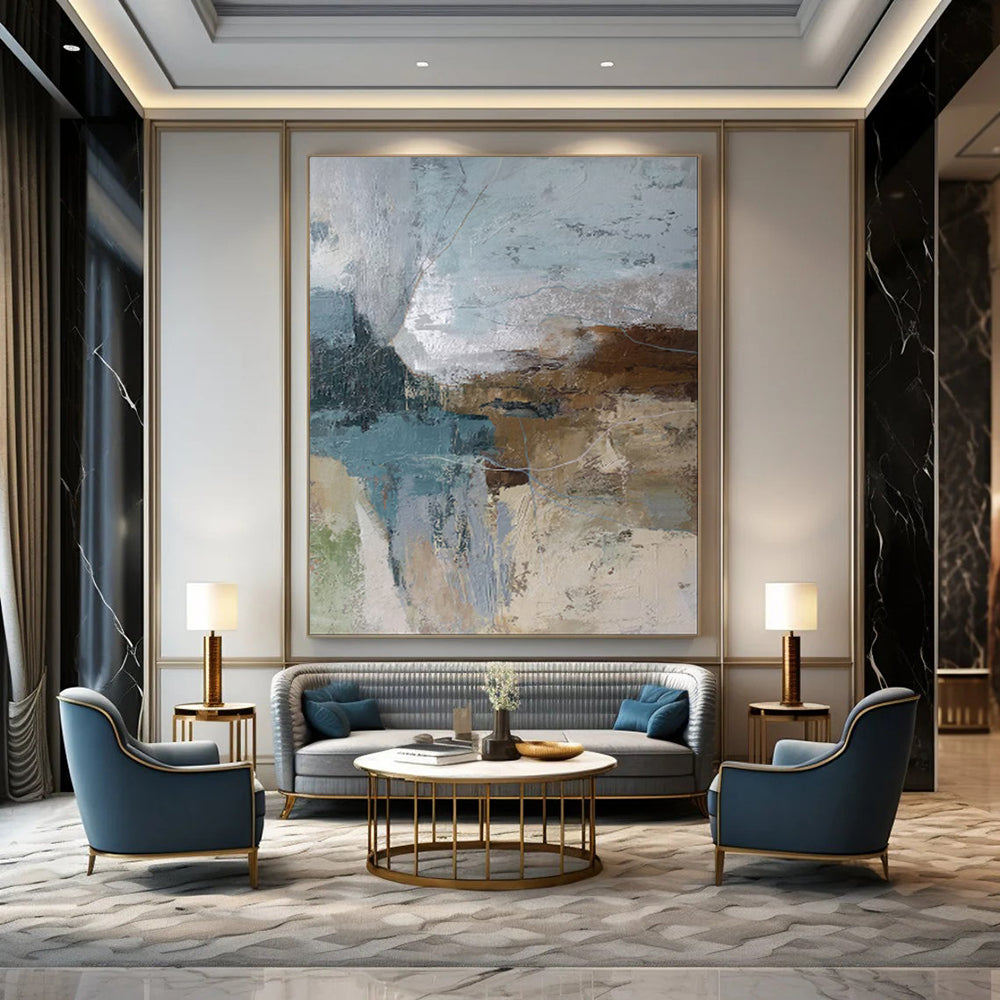 “Soft Abstract Color Blends” - Abstract Painting On Canvas PT1923