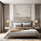 “Neutral - Toned Textured Abstract” - Subtle Abstract Painting On Canvas PS0104