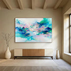 “Dreamy Color Clouds” - Fluid Abstract Painting On Canvas DKS486