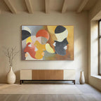 “Geometric Face Abstractions” - Abstract, Cubist - Styled Painting On Canvas DKS003