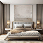 Light Gray Textured, "Faded Dreams" – Textured Abstract Painting On Canvas PS0971