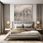 “Gray Textured Abstract” - Subtle Abstract Painting On Canvas PS0110