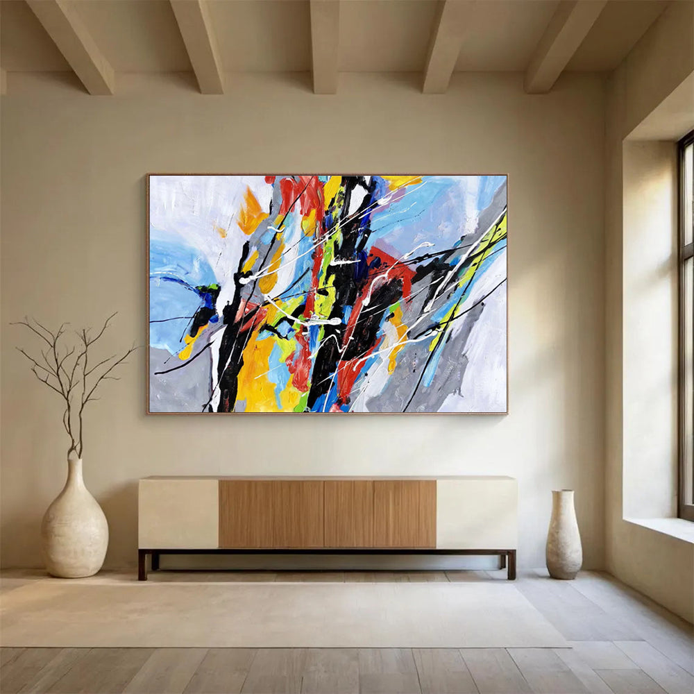 “Color - Explosion Abstract” Abstract Painting On Canvas DKS165