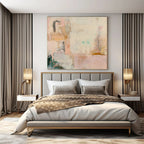 Soft Pink and Beige, "Blush Tones" – Abstract Color - Field Painting On Canvas PS0942