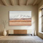“Snowy Mountain Landscape” - Realistic Oil Painting On Canvas DKS890