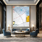 “Abstract Landscape Journey” - Abstract Landscape Painting On Canvas PT2381