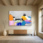 “Color Burst Abstract” - Abstract Expressionist Painting On Canvas PT267