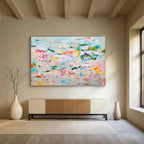 Colorful Eclectic Abstract Painting On Canvas DKS036