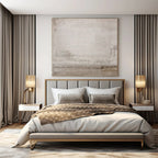 Light Gray Textured, "Faded Memories" – Textured Abstract Painting On Canvas PS0979