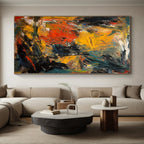 “Intense Abstract Expression of Raw Emotion” - Bold Abstract Painting On Canvas PS0240